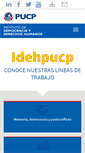 Mobile Screenshot of idehpucp.pucp.edu.pe