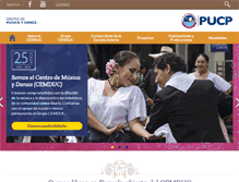Tablet Screenshot of cemduc.pucp.edu.pe