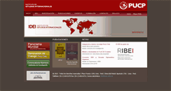 Desktop Screenshot of idei.pucp.edu.pe