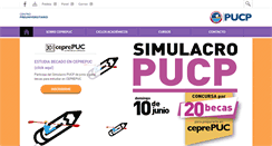 Desktop Screenshot of ceprepuc.pucp.edu.pe