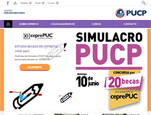 Tablet Screenshot of ceprepuc.pucp.edu.pe