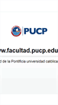 Mobile Screenshot of facultad.pucp.edu.pe