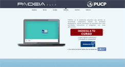 Desktop Screenshot of paideia.pucp.edu.pe