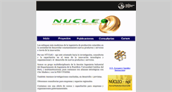 Desktop Screenshot of nucleo.pucp.edu.pe