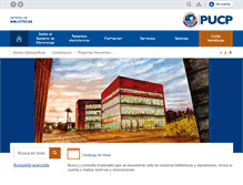 Tablet Screenshot of biblioteca.pucp.edu.pe