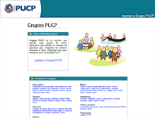 Tablet Screenshot of grupos.pucp.edu.pe