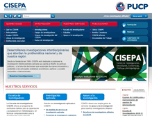 Tablet Screenshot of cisepa.pucp.edu.pe