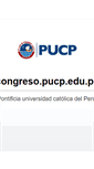 Mobile Screenshot of congreso.pucp.edu.pe