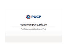 Tablet Screenshot of congreso.pucp.edu.pe
